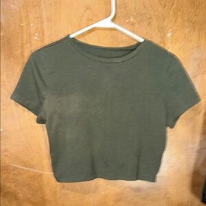 Olive Green Women's Crop Top